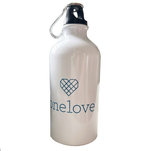 Onelove water bottle with carabiner