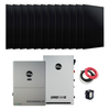 12 Lumina 405W Panels above EG4 FlexBOSS21 and GridBOSS with PV Cables and BSB 90A Breaker beside GridBOSS