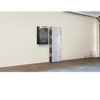 Duracell home battery energy storage system installed on an interior garage wall, featuring three stacked battery units and an inverter.