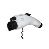 GoodWe EV charging plug angled left with side label on a white background.
