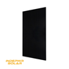pallet of Indepwr N-type bifacial solar panel with black frame and monocrystalline cells