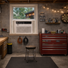 EG4 Window Unit Installed a garage workshop