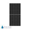 Front facing view of the Black Prism Monofacial Solar Panel on a white background.