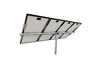 Tamarack Solar UNI-PGRM-4P1 adjustable top-of-pole solar panel mount supporting four portrait-oriented solar modules