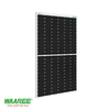 Front-facing view of the Waaree 540W solar panel, tilted to the right and facing left.