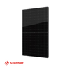 Seraphim black solar panel with red Seraphim logo on a white background.