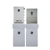 EG4 GridBOSS and FlexBOSS21 above two 280Ah All Weather WallMount batteries with conduit boxes