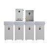 EG4 GridBOSS and FlexBOSS21 above four 314Ah All Weather WallMount batteries with conduit boxes