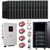 Complete Hybrid Solar Kit - 8,000w 120/240V Output + 20.5kWh Lithium Powerwall + 10,920 Watts of Solar PV | [KIT-E0004]