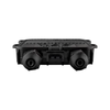Tigo Access Point wireless communication module in black on a white background bottom facing. 