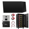 Front face view of Kit-E0005 with LifePower4 V2 batteries and Peimar 450W Panels