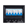 close up front view of EG4 6000XP Off-Grid Inverter load, grid, and generator inputs