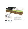 3D drawing of Chiko USA GroundFlex U2V Solar Panel Ground Mount Kit showing mounting brackets 3D drawing of Chiko USA GroundFlex U2V Solar Panel Ground Mount Kit showing mounting brackets