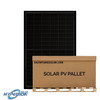 Preorder - 14.2kW Pallet - Hyperion 395W Bifacial Solar Panel (Black) | Up to 495W with Bifacial Gain | Full Pallet (36) - 14.2kW Total