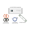 Front view of BigBattery 48V ETHOS controller box with parallel and communication cables