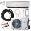 EG4 Hybrid Solar Mini-Split  Kit | Energy Star Certified Air Conditioner Heat Pump AC/DC| 24000 BTU | SEER2 21| +  3150 Watts of Solar PV [KIT-E0012]