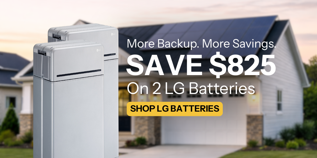 Save $825 when you buy two LG batteries! Shop LG batteries now.