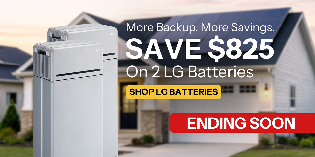 Save $825 when you buy two LG batteries! Shop LG batteries now. Ending soon!