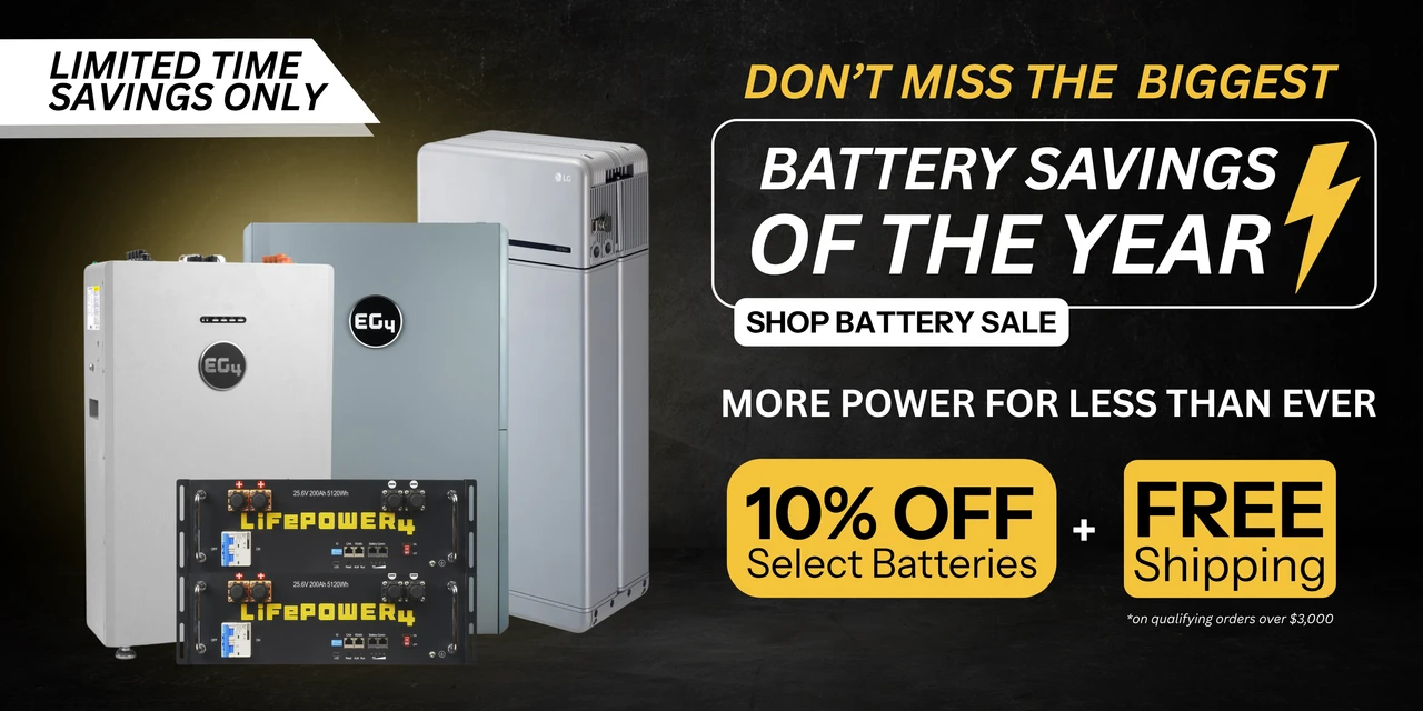 Get 10% off select batteries in our biggest battery savings event of the year! Free shipping on qualified orders. Shop now!