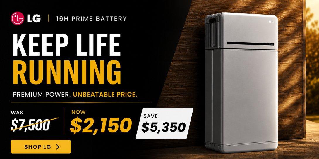 LG 16H Prime Battery now only $2,150! Power your future and shop LG now.