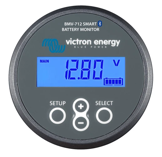 Victron Energy Battery Monitor BMV-712 Smart with Bluetooth Inside, Black, ABS Plastic, 6,5 - 70 VDC