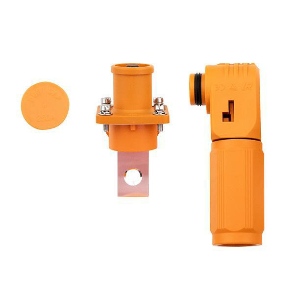 EG4 PowerPro Battery Cable Connector Orange Signature Solar