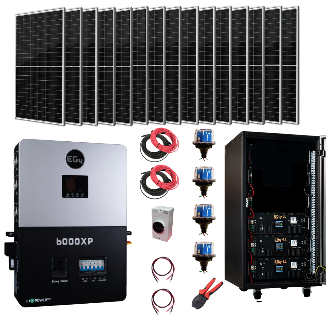 Complete Off-Grid Solar Kit - 6600W 48V