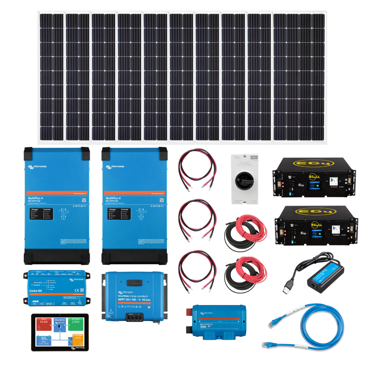 Solar Charge Controller for Batterie 3.2V 51.2V 12V 100ah 48V