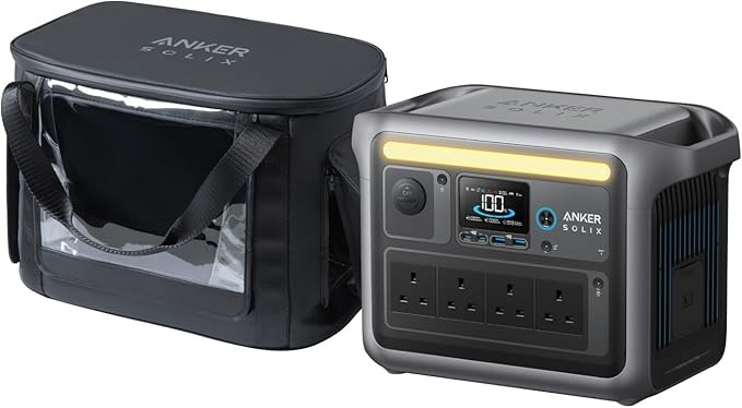 （未使用）Anker アンカーSolix C1000[純正] +耐水ケース付き Anker Solix C1000 Portable Power Station with Solix C1000 / C800