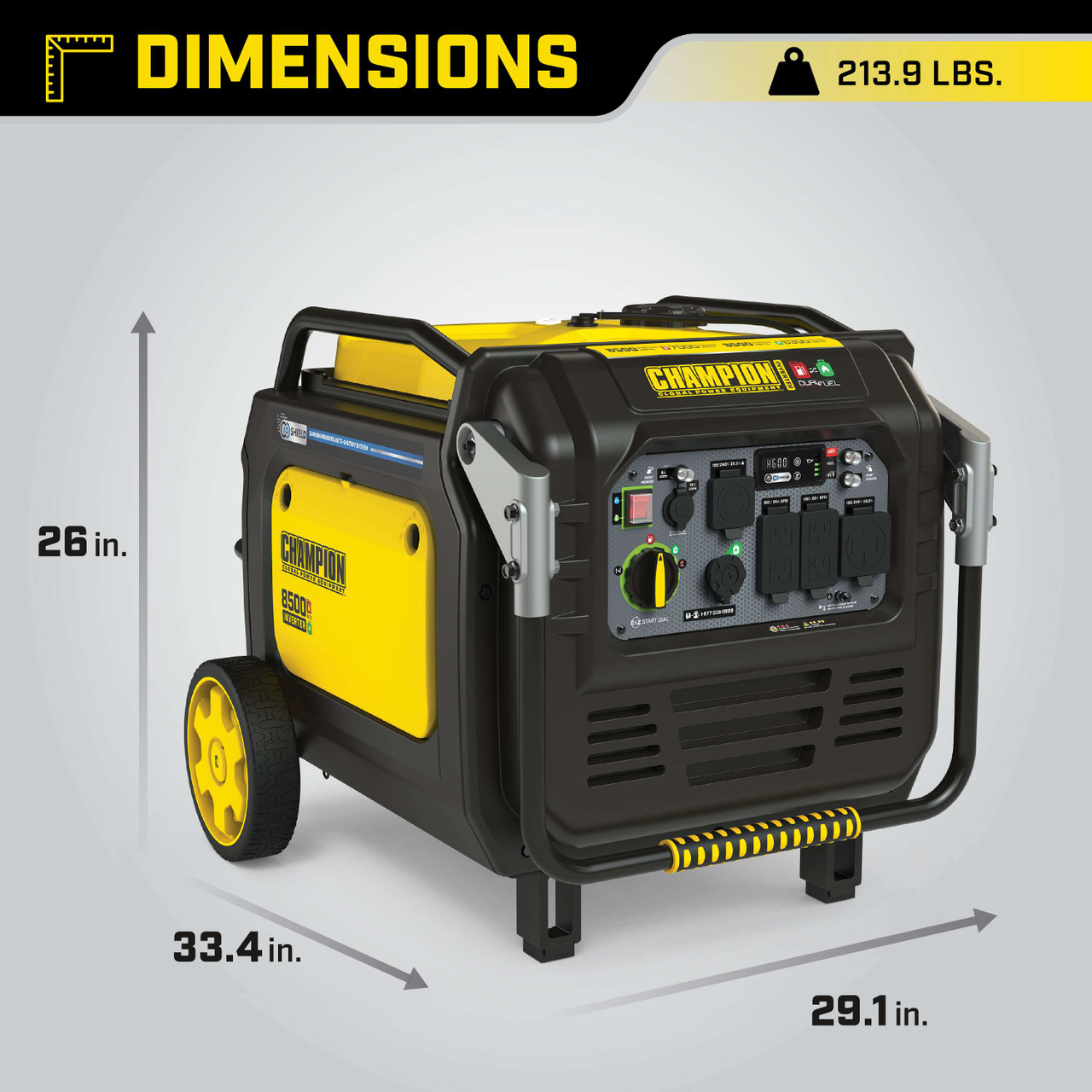 GENESIS2018　GAMECHANGERコンプリート Champion 8500W Dual Fuel Inverter Generator