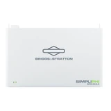 Briggs & Stratton SimpliPhi 6.6 kWh wall-mounted home battery with white enclosure and indicator light