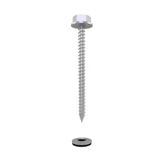 SnapNrack 1/4" x 3" sealing wood screw with hex head and sealing washer for solar mounts