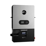 EG4 12000XP off-grid inverter with front display, breakers, and smart load panel.