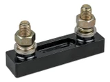 Victron Fuse holder for ANL-fuse angled right close up view bolts in black bar