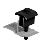 Angled view of Snapnrack Solar Panel Roof Clamp for solar pv module installations