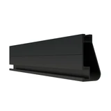 Iron Ridge XR100 84" Rail, 7 feet, Black, angled to the right