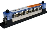 Pytes Busbar 600A with plastic cover angled view