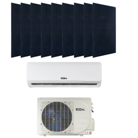 EG4 R32 24k Hybrid Mini Split Kit with Sirius 415W Panels