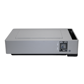 Outback Power EnergyCell 5 lithium battery in a gray enclosure with side-mounted breaker