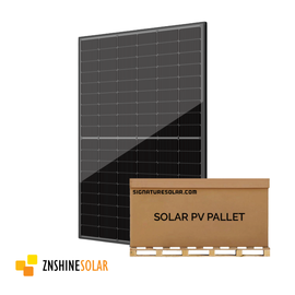 Pallet of Znshine Panel tilted to the right 