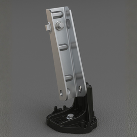 Insta Flash attached to the Insta Tilt on the Rail 