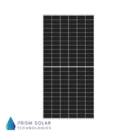 Front facing view of the Black Prism Monofacial Solar Panel on a white background.