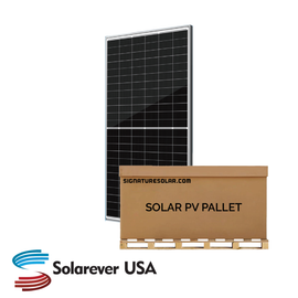 Preorder | 14.11kW Pallet - Solarever 455W Split-Cell Mono PERC Solar Panel (Silver) | Full Pallet (31) - 14.11kW Total