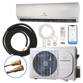 EG4 Hybrid Solar Mini-Split Air Conditioner Heat Pump AC/DC | 12000 BTU | SEER2 22 | Plug-N-Cool Do-It-Yourself Installation