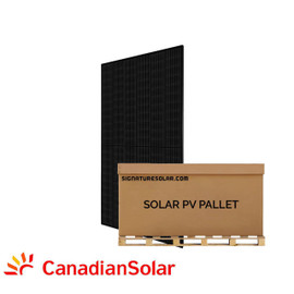 Canadian Solar 12.3kW Pallet - 410W Mono-crystalline Solar Panel (Black) | CS3N-410MS | Full Pallet (30 Solar Panels)