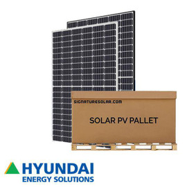9.15kW Pallet - Hyundai 305W Solar Panel (Black Frame) | Half-Cell Mono-Crystalline | HiA-S305HG | Full Pallet (30) - 9.15kW Total