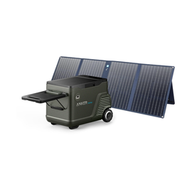 Anker EverFrost Dual-Zone Powered Cooler 40 Kit + 100W Anker Solar Panel