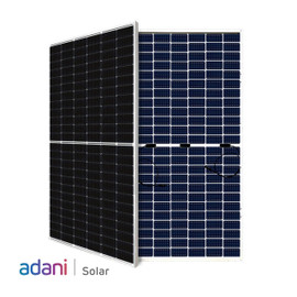 Adani Solar 530w Half-Cut Mono-Crystalline Bifacial (Silver) | ASB-M10-144-530 | Up to 645W with Bifacial Gain