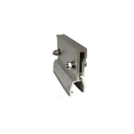 Angled left view of Standing Seam Mini Rail showing seam clamp