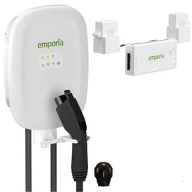 White Emporia EV Charger with PowerSmart Load Management White Emporia EV Charger with PowerSmart Load Management